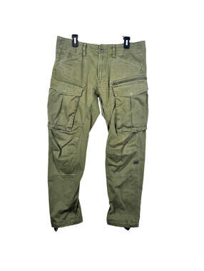 G STAR RAW Mens 32x30 Rovic Zip 3D Cargo Utility Straight Tapered Pants Green